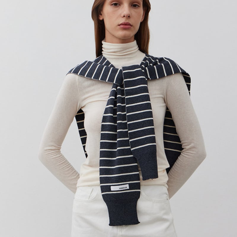 

MARILUZ Chunky Pullover Wrap_BLACK FREE