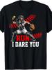 Softball Catcher Run I Dare You Design for Girls & Women T-Shirt