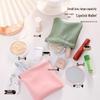 Portable Mini Coin Purse for Lipstick and Data Cable Storage with Automatic Drawstring Closure