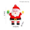 10-100PCS Cartoon Santa Claus Keychain DIY Accessories Handmade Cream Glue Decoration Scene Arrangement Christmas Gift Ornament