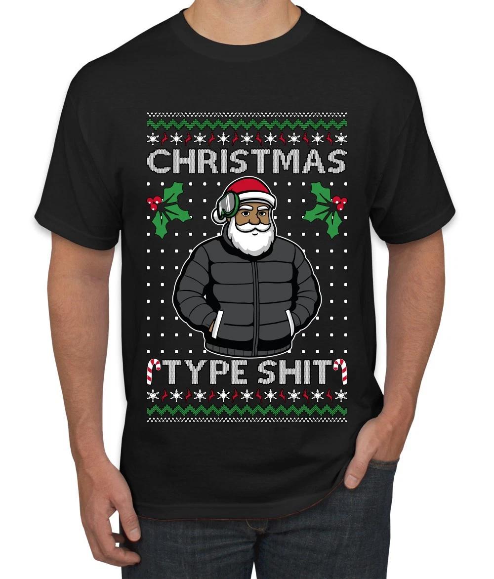 Santa Christmas Type Ugly Christmas Men s T- Shirt 3XL
