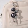 Dice No. 8 Billiards Keychain Y2K Starburst Pendant Bag Hangings Punk Ornament Accessories