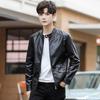 Motorcycle Jacket, Leather Jacket, Men's Jacket, Autumn and Winter New Trend, Simple Motorcycle Riding, Plush and Warm Leather Jacket
