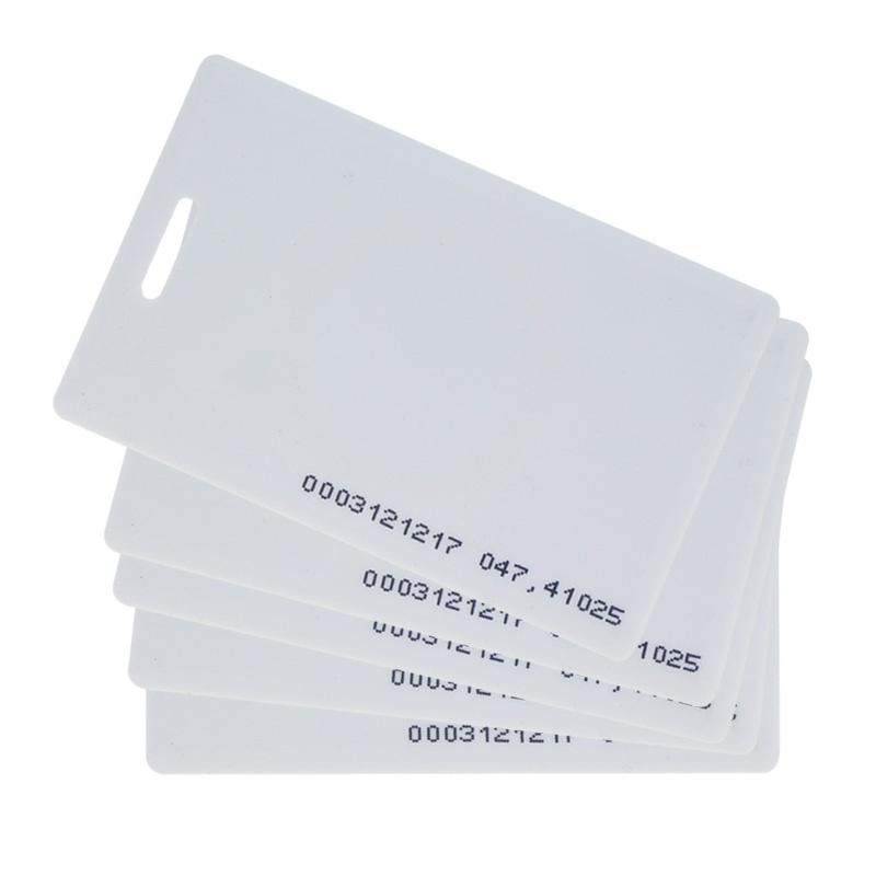 100 PCS 125KHz RFID Thick Card TK4100 ID Smart Card Proximity 1.8mm Card Access Control Card with High Quality