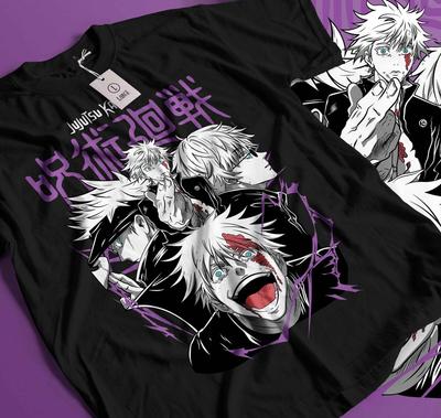 Jujutsu Kaisen Prison Realm T-shirt Gojo Satoru Shirt Anime Manga Cadeau Shirt 454