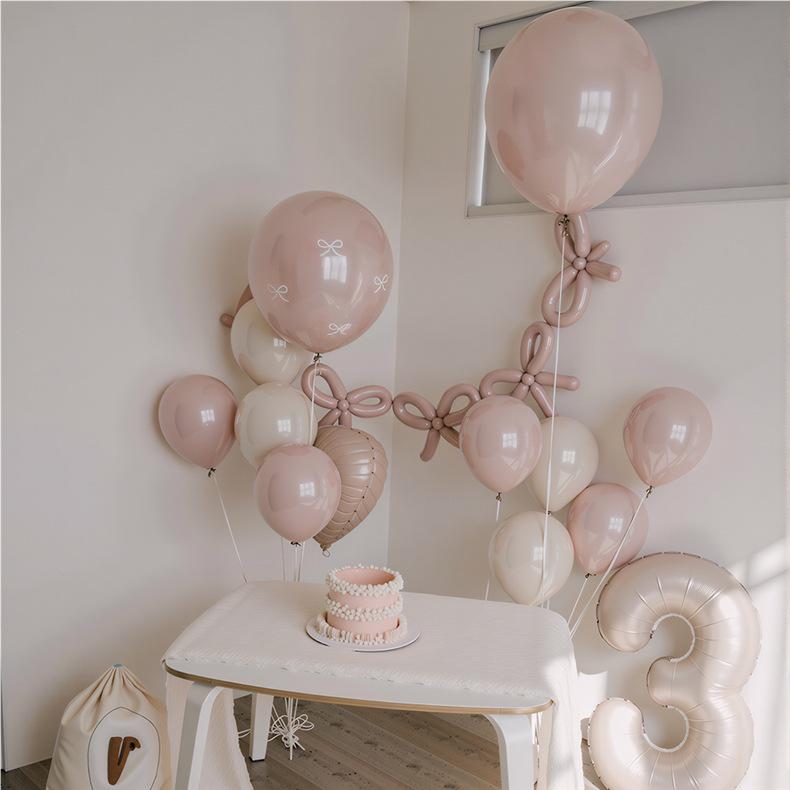 Rosa Perlen-Kuchenballons, Geburtstags- & Hochzeitsdekorationen, Bobo-Ballons für Partys & Anträge