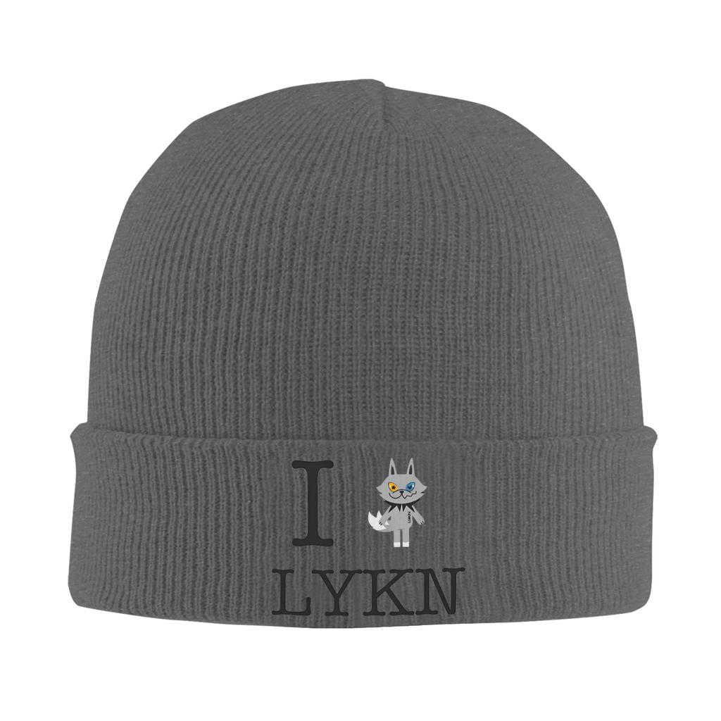 Cute Cartoon LYKN Lykyou Knitted Caps Women's Men's Beanie Autumn Winter Hat Acrylic Crochet Melon Cap
