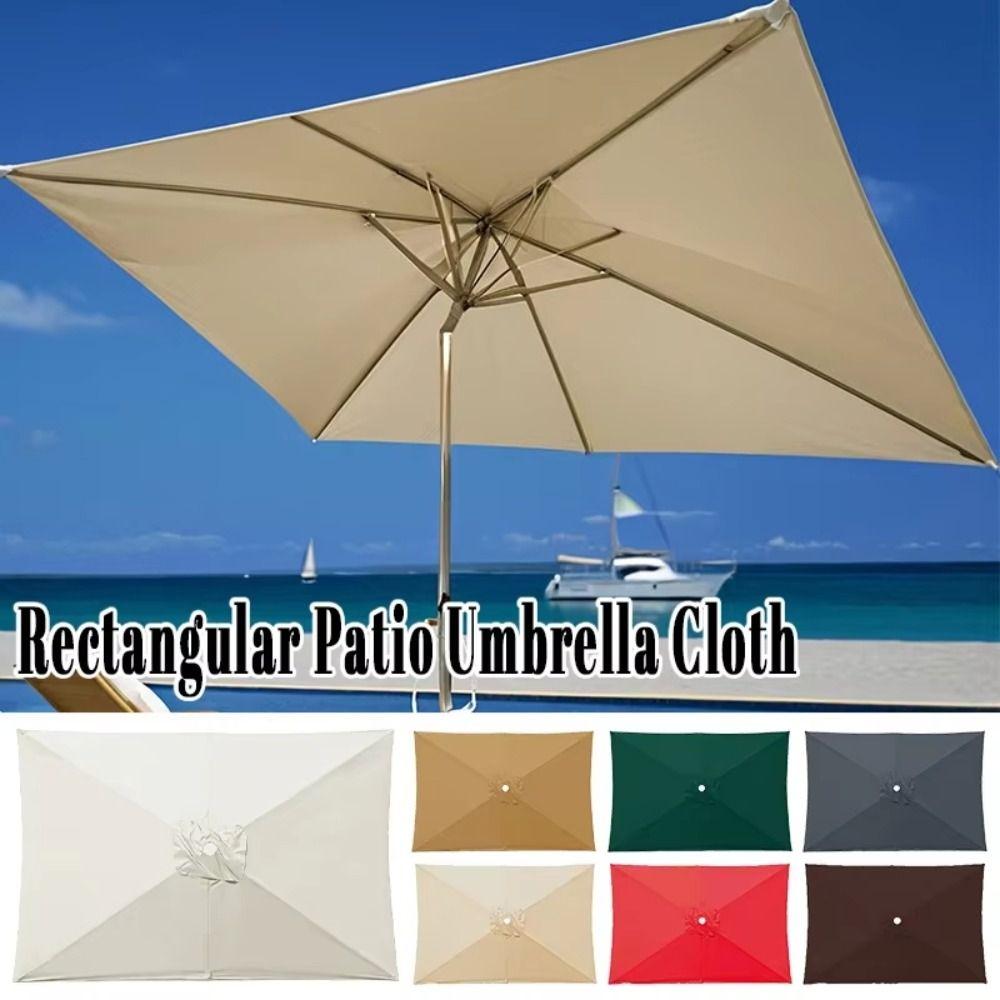 UV Protection Patio Umbrella Waterproof Cantilever Parasol Block Dust Replacement Canopy Deck
