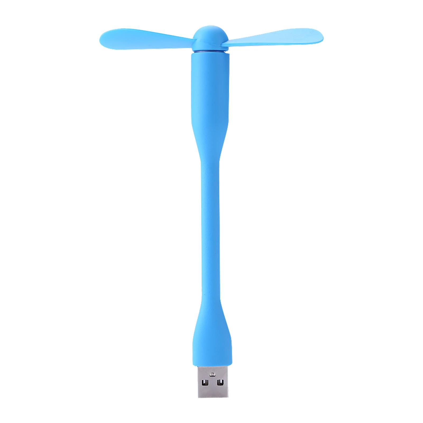 

USB Fan Flexible Portable Fan For Power Bank Computer Summer Gadget синий