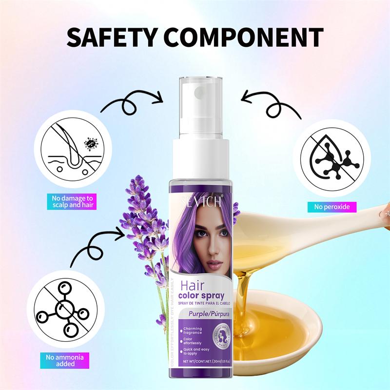 Spray para coloración de cabello, 8 colores