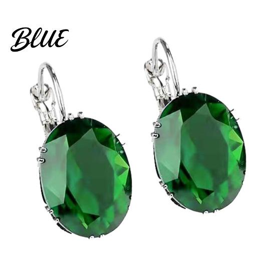 Unique Design Earrings 46024 Pairs Teardrop Lightweight Sparkling Cubic Drop