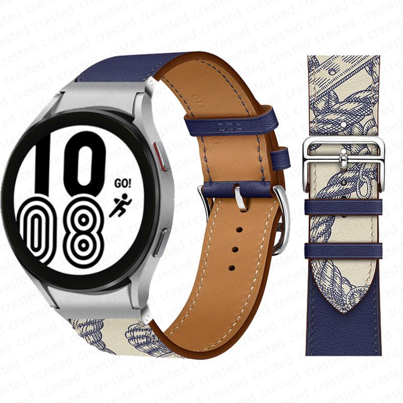 20mm Armband für Samsung Galaxy Watch 6 4 classic/5 Pro 44mm 40mm 47mm 43mm 45 Ohne Lücken Lederarmband Correa Galaxy Watch 6 Armband