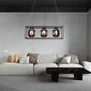 Hanging Ceiling Lamp for Living Room Dining Room 3 Glass Shades