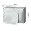 Air Accessories Air Condition Cover Dust Cover Silver Sunscreen Air Conditioner Outer Covers Air Conditioner Protect