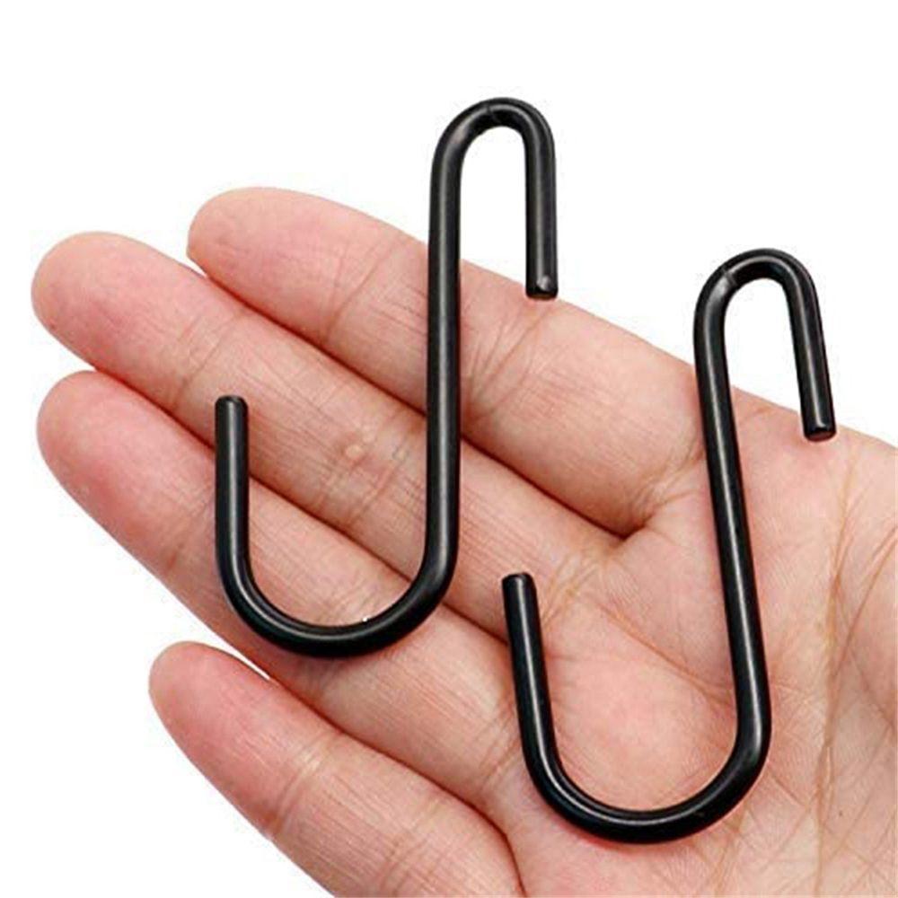 

10PCS for Hanging Pans Pots Clothes Hanger Hooks Storage Holder Bathroom Supplies Kitchen Organizer срібний