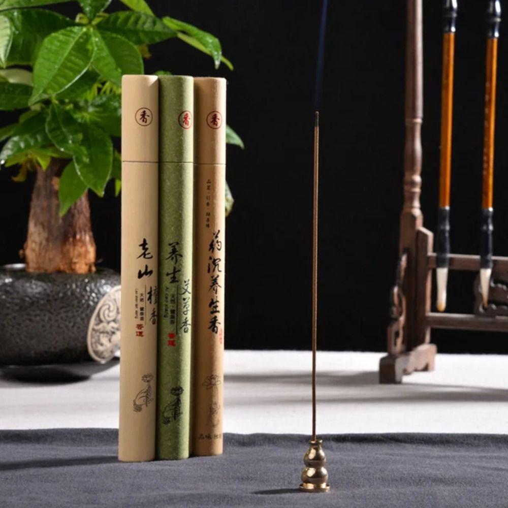1/2Box Sandalwood Mugwort Scent Incense Stick Tranquilize Mind Sleeping Aiding Refreshing Scent 20g/Box Natural