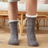 Men Winter Socks Plush Thick Warm Soft Non-Slip Mid-Calf Home Floor Socks Hosiery