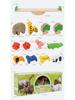 Wooden Animal See-Saw Stacking Game: Fine Motor Skills Educational Toy