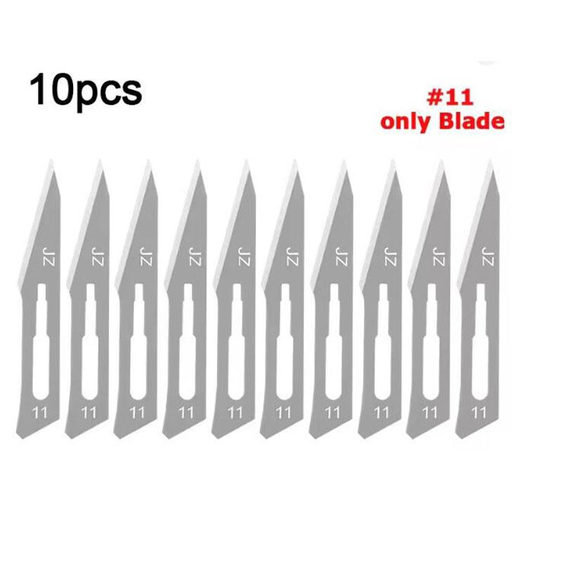 Non-Slip Metal Scalpel Knife Carbon Steel Surgical Scalpel Blades Handle Scalpel DIY Cutting Tool Repair Animal Surgical Knife