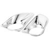 2Pcs Front Fog Lamp Cover Trim Chrome Plating Foglight Decor Fit for Nissan Navara NP300 Frontier
