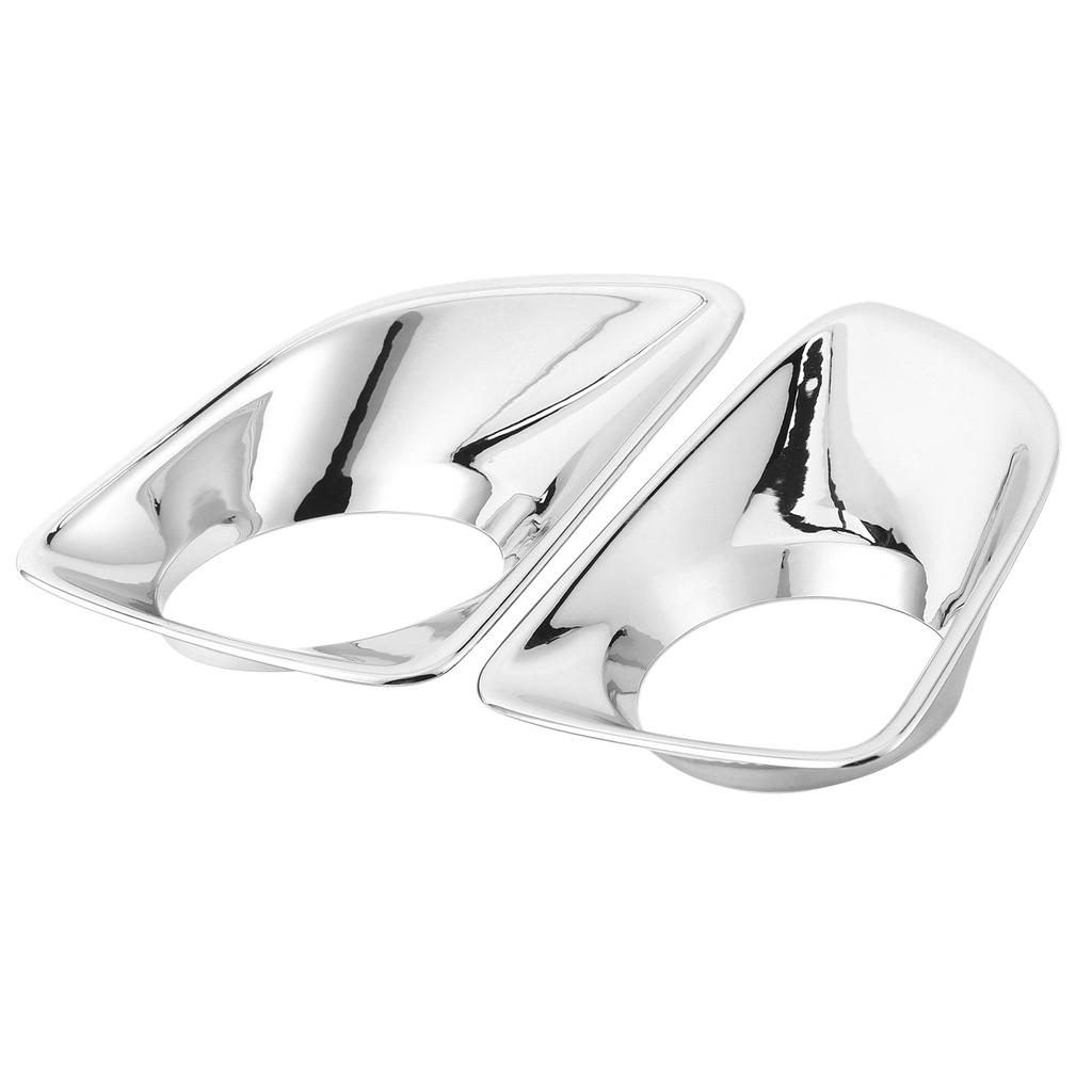 2Pcs Front Fog Lamp Cover Trim Chrome Plating Foglight Decor Fit for Nissan Navara NP300 Frontier