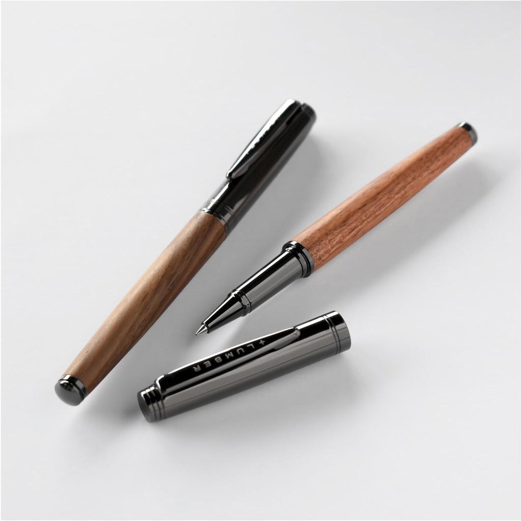 PEN Round Ballpoint Pen with Precious Wood "BALLPOINT SLEEK" (Karin)