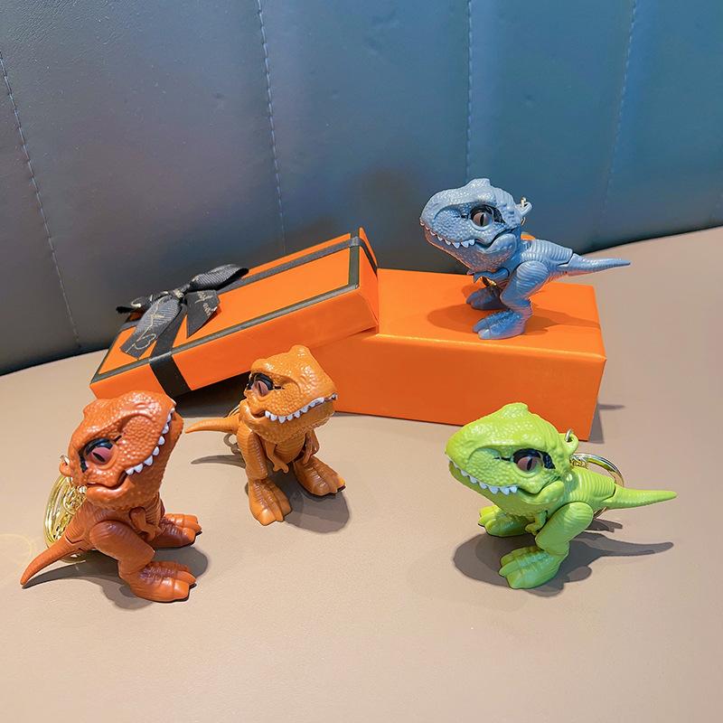 1 Pc New Tyrannosaurus Rex Bite Hand Toy Keychain Creative Dinosaur Pendant Couple Backpack Pendant Small Gift