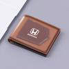 Car Emblems Purses Men Leather Wallets Multi Card Bag For Honda Civic Accord Fit City Vezel CR-V Odyssey Pilot Jazz Prelude Insi XD9