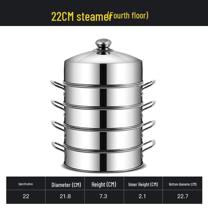 Xihe Stainless Steel Multilayer Steamer