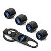 Car Styling Keychain Key Ring with Auto Tire Valve Caps For Ford Escape Kuga Mondeo Ecosport Fiesta Focus 2 3 MK1 MK2 Fusion gzcp67