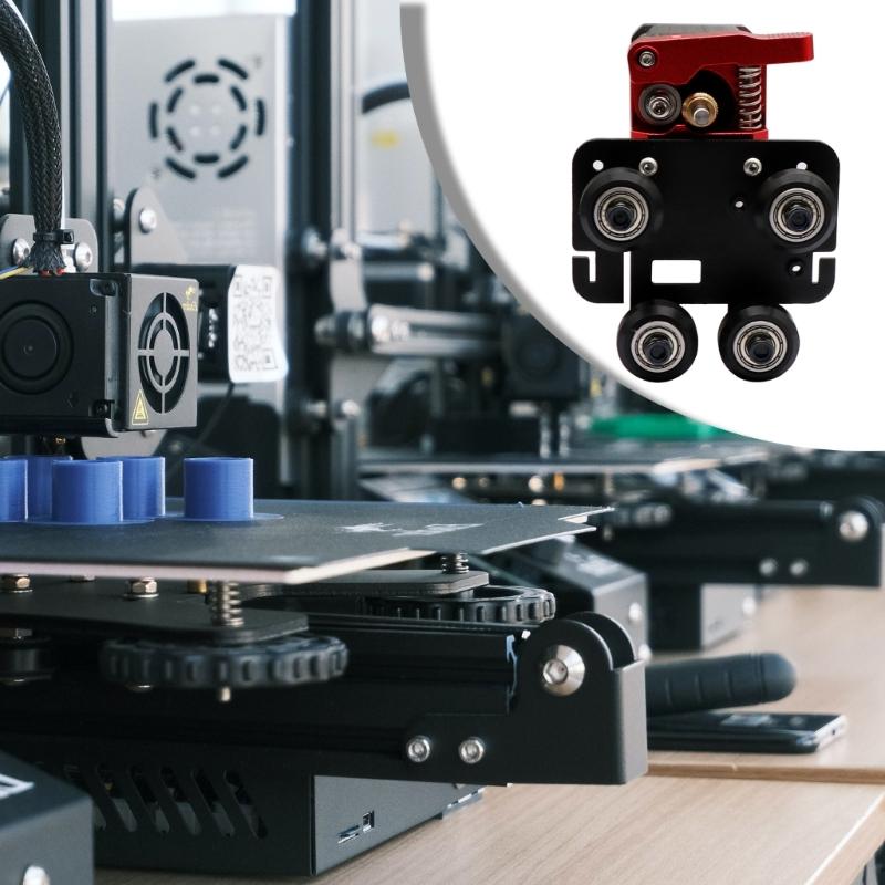 Metal Extruder Upgrade Kit with Mounting Plate for Ender5 3D Printer Enhanced Stability High Precision Printing