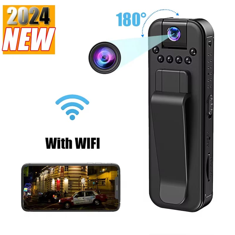 

Новинка 2024 року з міні-камерою Wi-Fi 1080P Портативний цифровий відеореєстратор Body Cam Інфрачервоне нічне бачення DVR Мініатюрна відеокамера no wifl cam