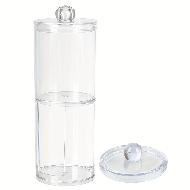 

Держатель для ватных палочек, диспенсер с ватными дисками, банка, штабелируемый, акриловый органайзер для ванной комнаты, коробка для хранения, ватный шарик, ватная палочка чистый