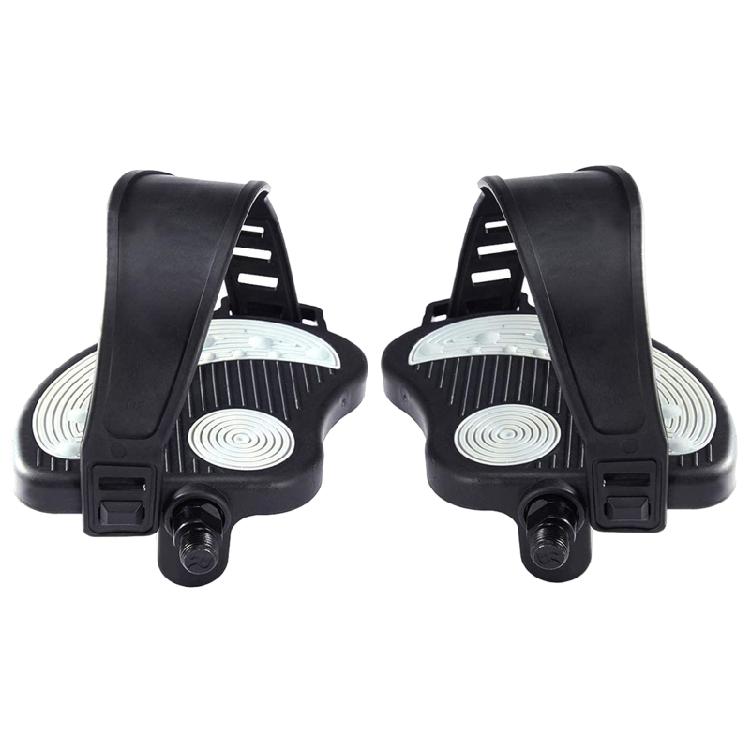 A Pair Bike Pedal Set Anti-slip Pedal Strap Pedal for GYM Bicycles For Exercise