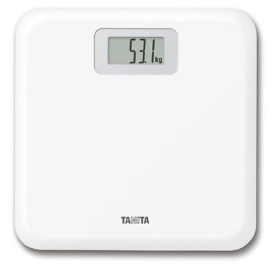 Digital Bathroom Scale, Simple and Compact, Just Step On, Switch On, White HD-671-WH