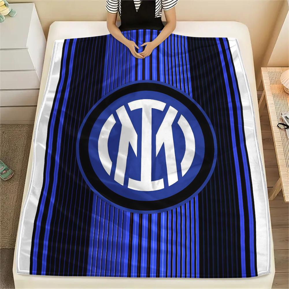 FC Internazionale Milano Flannel Blanket, High Quality Comfortable for All Seasons, Home Decor, Warmth and Comfort