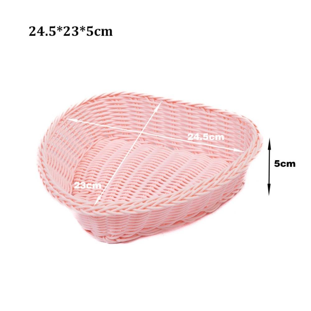 Hardness Bread Fruit Vegetables Basket Household Rattan Basket Restaurant Serving Tabletop Display