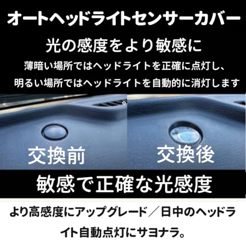 Makuki Auto Light Sensor Cover Compatible with SUZUKI Translucent Clear Auto Light Sensor Conlight Cover Adjusts Auto Light Sensitivity Automatic