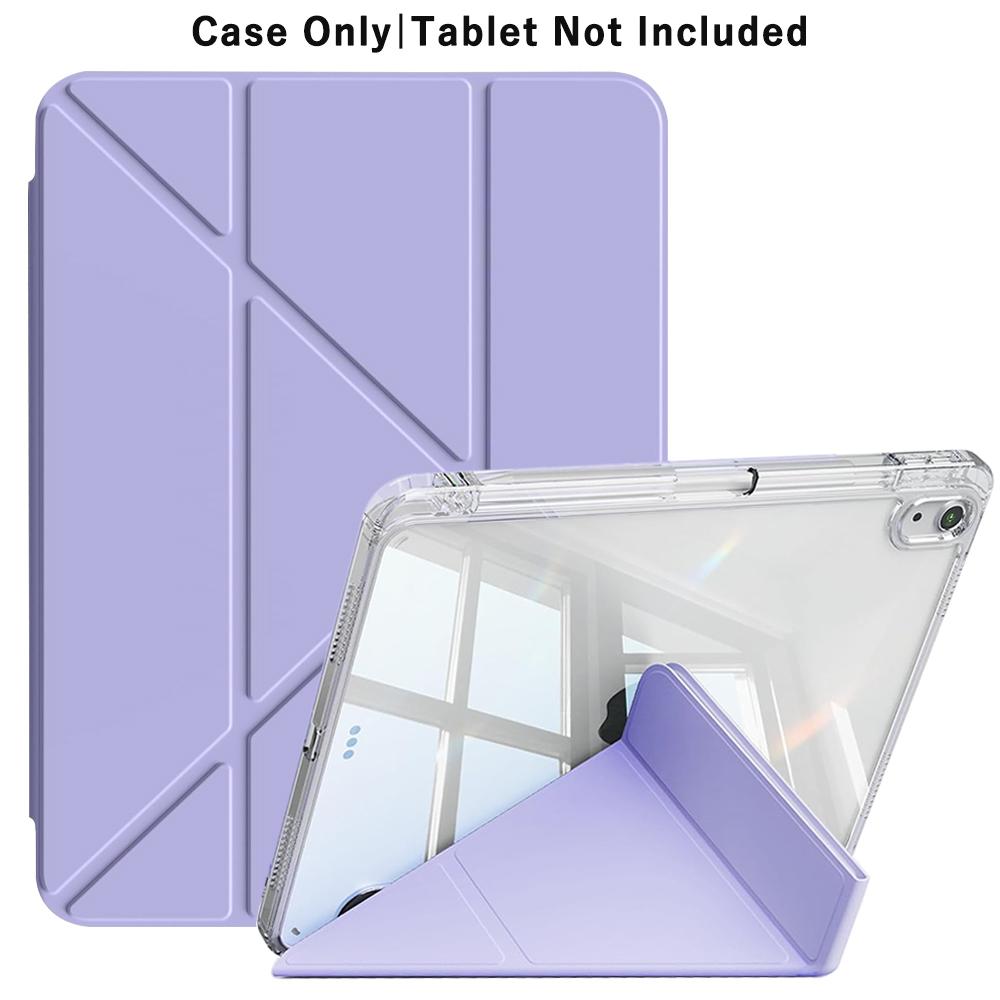 Housse Transparente à Rabat Pliable 3+Y Pour iPad 10ème 11ème Génération 7/8/9 10.2'' Étui de Démarrage Pour Air 4 5 6 7 11 Pour Air 2 9.7 Pro 11 Mini 6 7 iPad Pro 11 2018-22