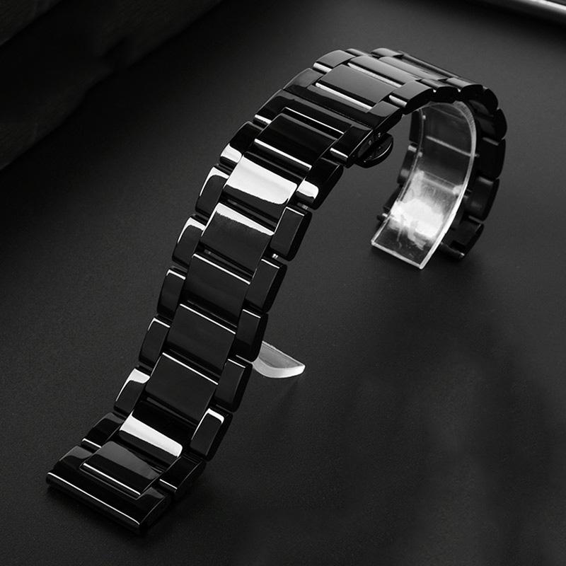 

Классический ремешок для часов из нержавеющей стали 20 мм 22 мм черный ремешок для часов Armani Black Warrior AX7105 AR1970 для Huawei Watch Gt2/3 22MM