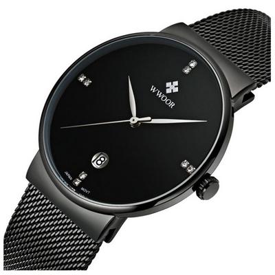 WWOOR Ultra Thin Waterproof Men's Watch Men's Wrist,Korean Popular Watches