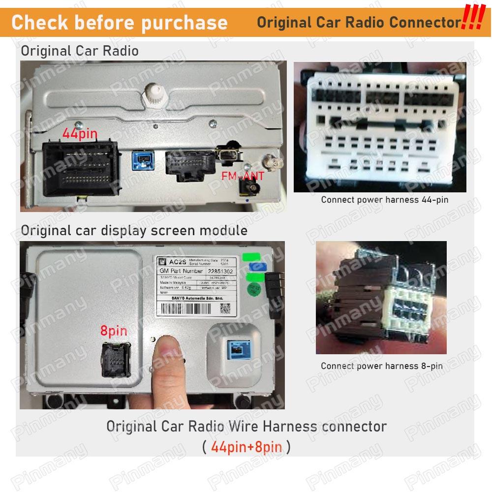 Car Radio Cable OPC10 16-pin Power Wire Harness Adapter with CAN Bus Decoder for Opel Insignia Meriva B Mokka Zafira Corsa E