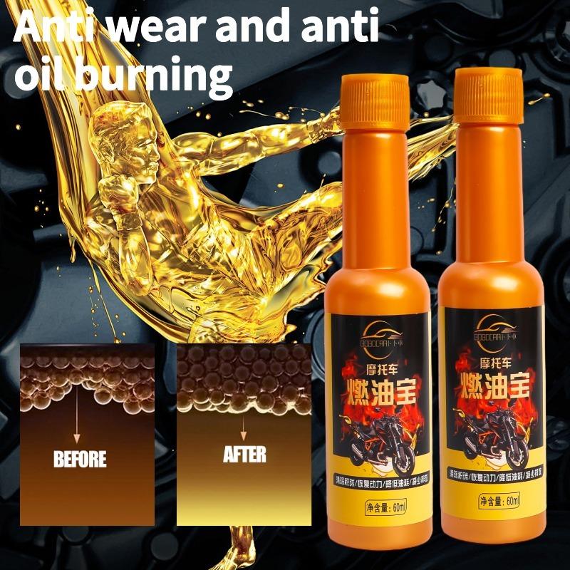 60ml Motorcycle Fuel Additive Electric Scooter Oil Tank Engine Carbon Removal Cleaning Agent Fuel Treasure Combustion Improver
