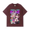 275 GSM Washed T-shirts 100% Cotton Dandadan V22 Momo Seiko Print Unisex Heavy Cotton T Shirt