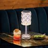 Crystal Table Lamp With Remote Control Led Night Light Luxurious Bedside Atmosphere Lamp USB Desk Lamp Candlelight Dinner Decor