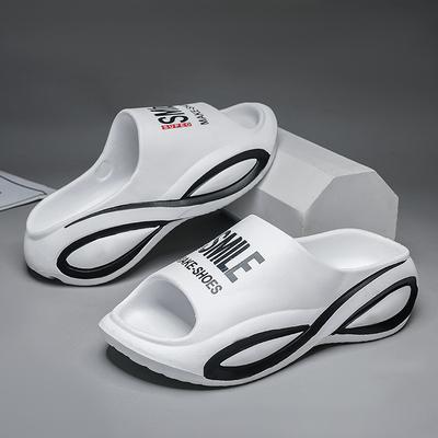 2024 Sommer-Stepping-On-Scheiße-Hausschuhe Herren-Casual-Mode dickbesohlte Oberbekleidung coole Hausschuhe Herren-Ein-Wort-Strandschuhe