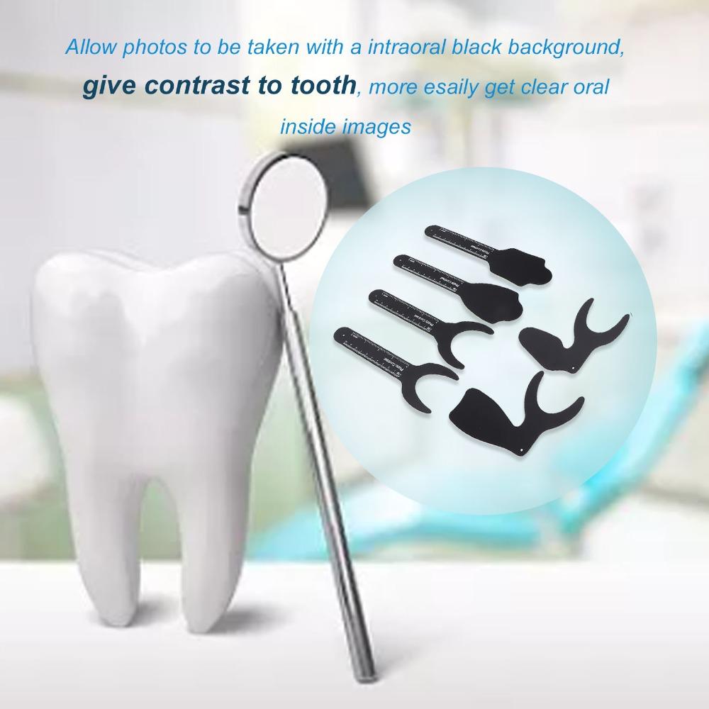 Metal Dental Photo Contrast Portable Oral Black Background Board  For Intraoral Imaging