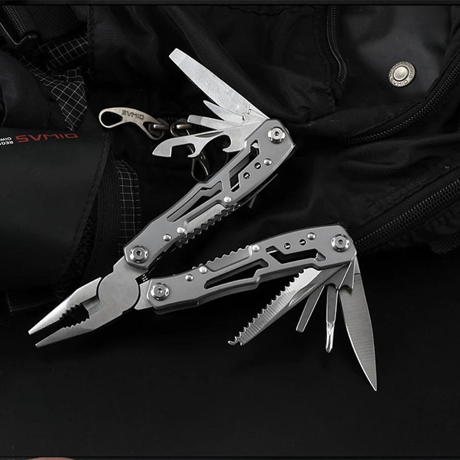 Outdoor Multitool Camping Portable Stainless Steel Folding Multifunction Tools Emergency survival Knife Pliers