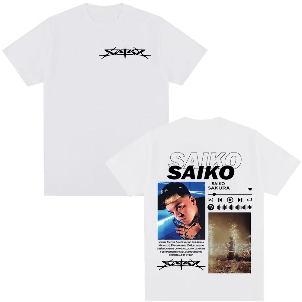 Rapper Saiko Sakura Album Merch TShirts Unisex Unisex Fashion Hip Hop Streetwear TShirt Casual Short Sleeves Oversized Tees