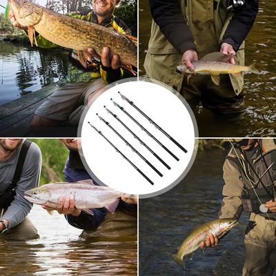2.7m/3.6m/4.5m/5.4m/6.3m Telescopic Fishing Rod Carbon Fiber Fishing Rod